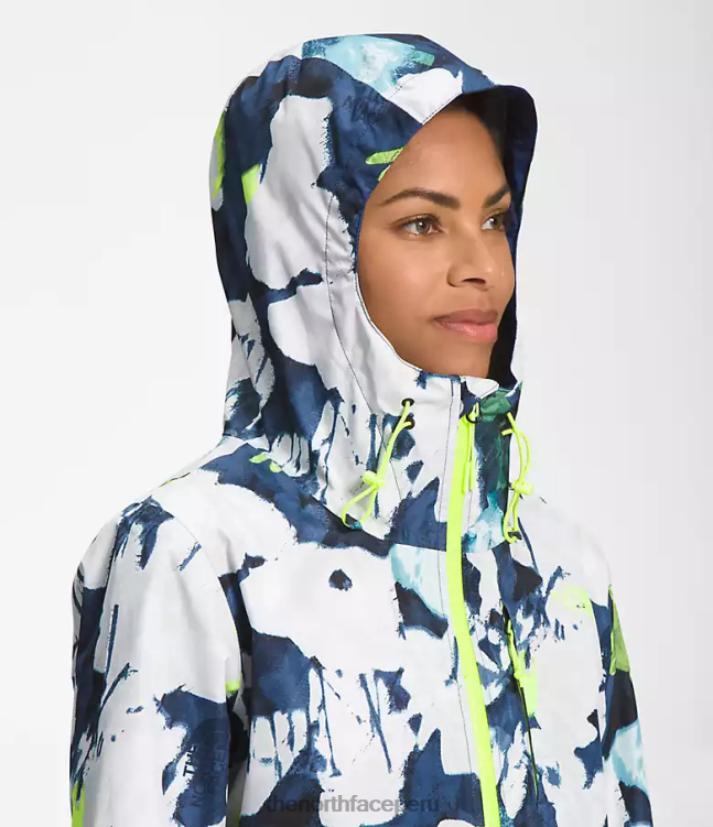 The North Face chaqueta altavista mujer ropa 00TVT328 estampado floral abstracto azul marino smmt