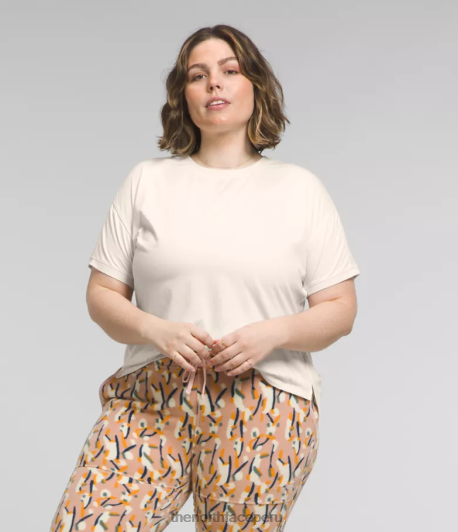 The North Face además de Dawndream de manga corta mujer ropa 00TVT622 gardenia brezo blanco