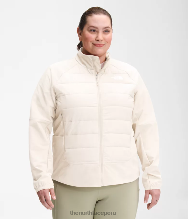 The North Face además de chaqueta híbrida de refugio cove mujer ropa 00TVT1145 gardenia blanca