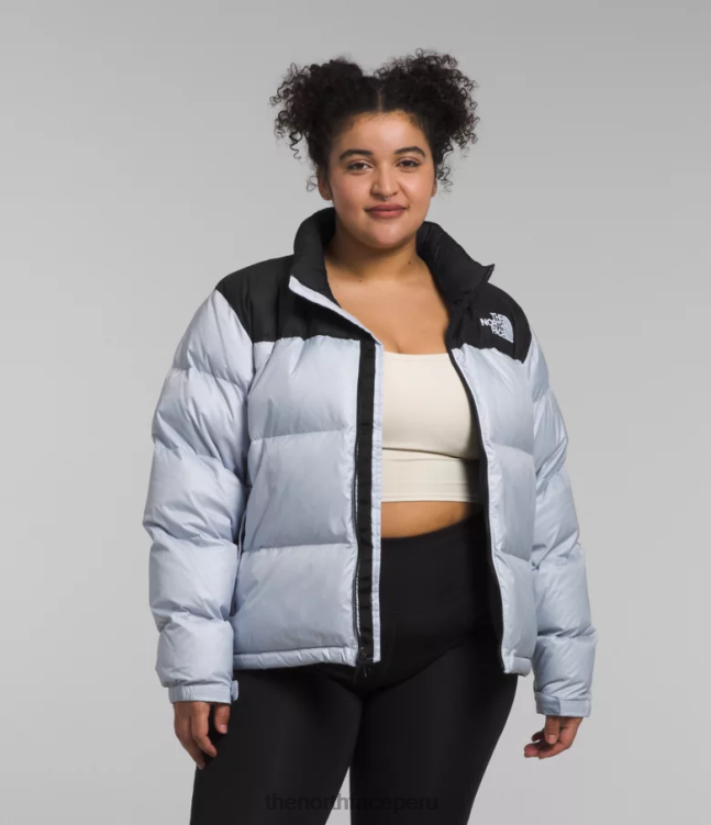 The North Face chaqueta nuptse retro 1996 mujer ropa 00TVT797 bígaro polvoriento/tnf negro