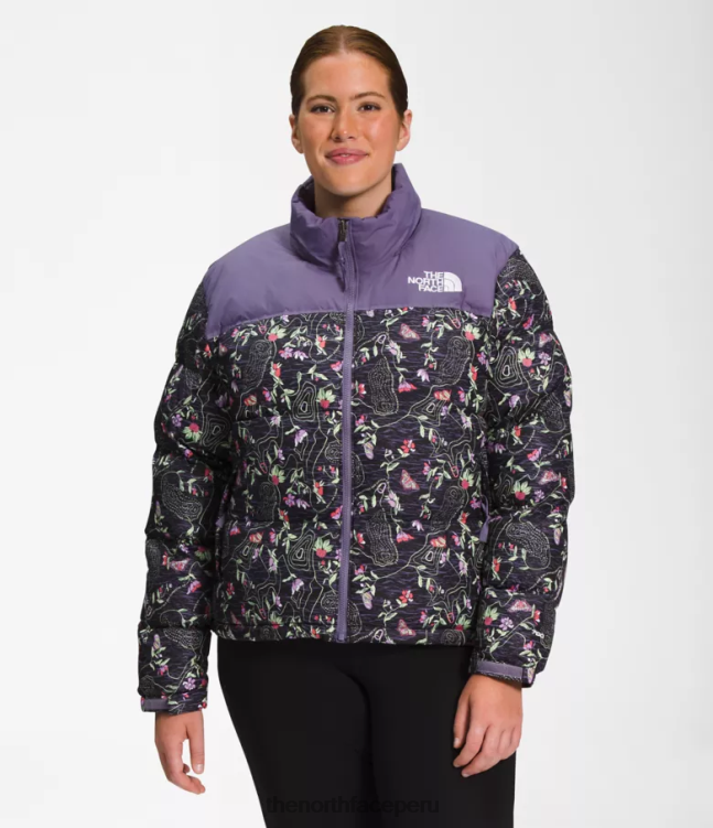 The North Face chaqueta nuptse retro 1996 mujer ropa 00TVT801 tnf negro iwd imprimir