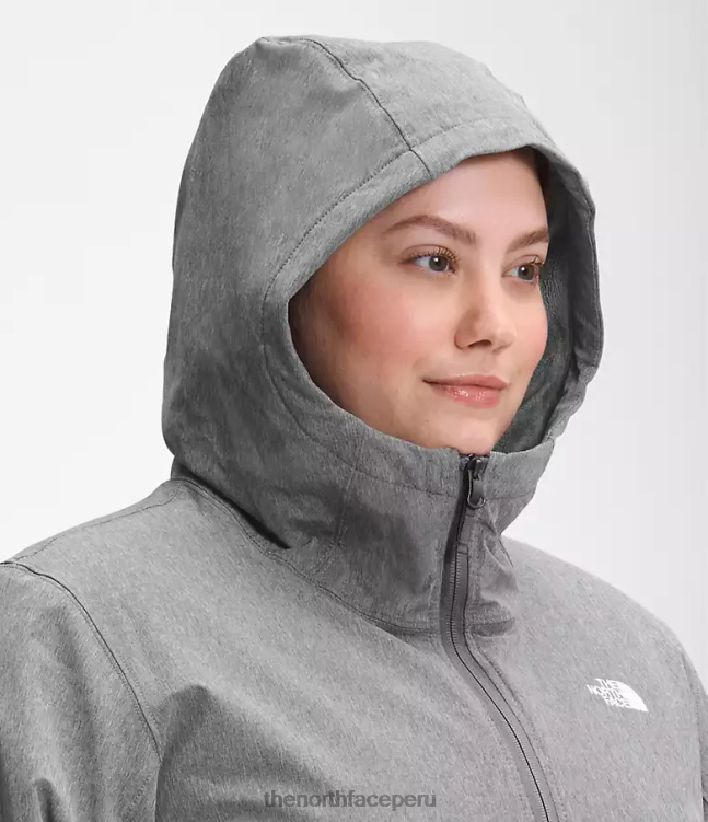 The North Face sudadera con capucha de shelbe raschel mujer ropa 00TVT1177 tnf gris medio jaspeado