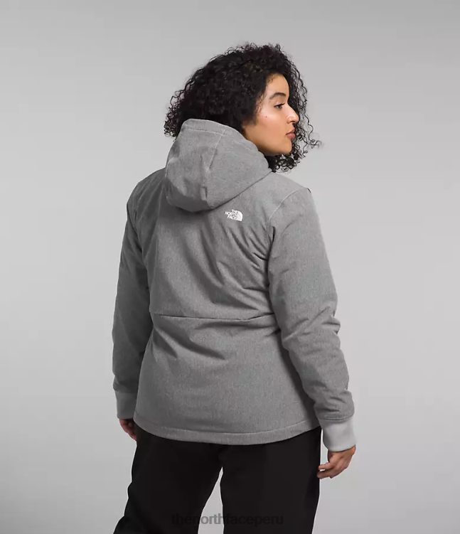 The North Face sudadera con capucha de shelbe raschel mujer ropa 00TVT247 tnf gris medio jaspeado