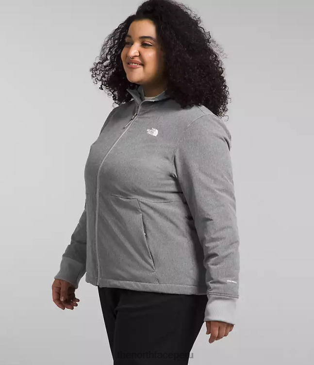 The North Face sudadera con capucha de shelbe raschel mujer ropa 00TVT247 tnf gris medio jaspeado
