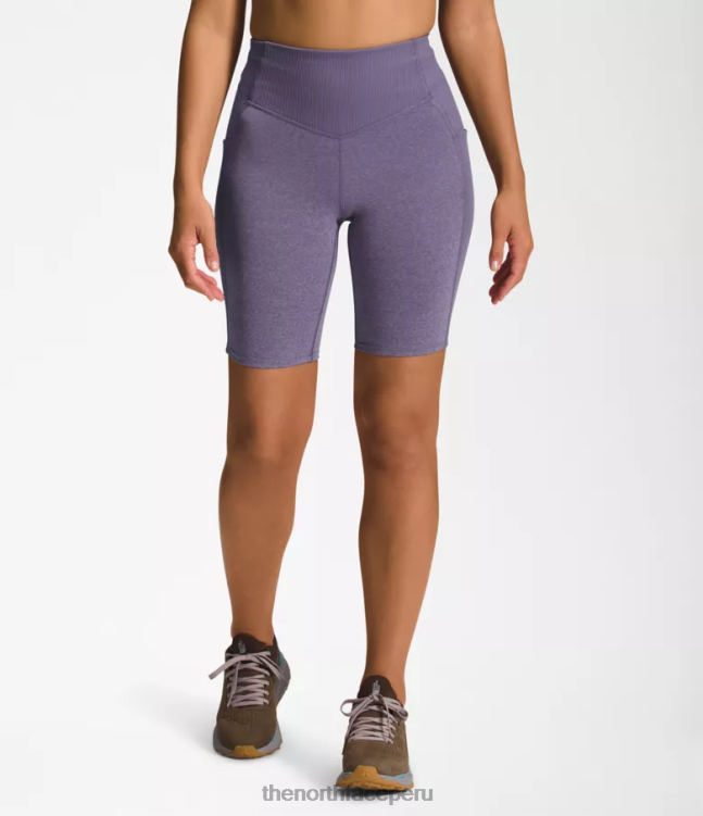 The North Face dune sky pantalones cortos ajustados de 9'' mujer ropa 00TVT810 brezo pizarra lunar