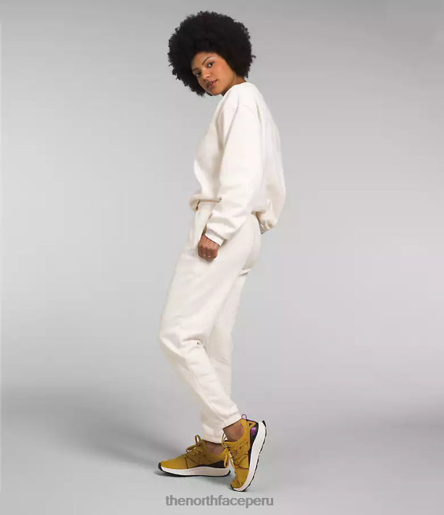 The North Face pantalones deportivos de lana con media cúpula mujer ropa 00TVT980 gardenia blanco/tnf negro