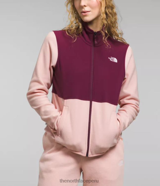 The North Face chaqueta alpina polartec 100 mujer ropa 00TVT1013 musgo rosa/morana