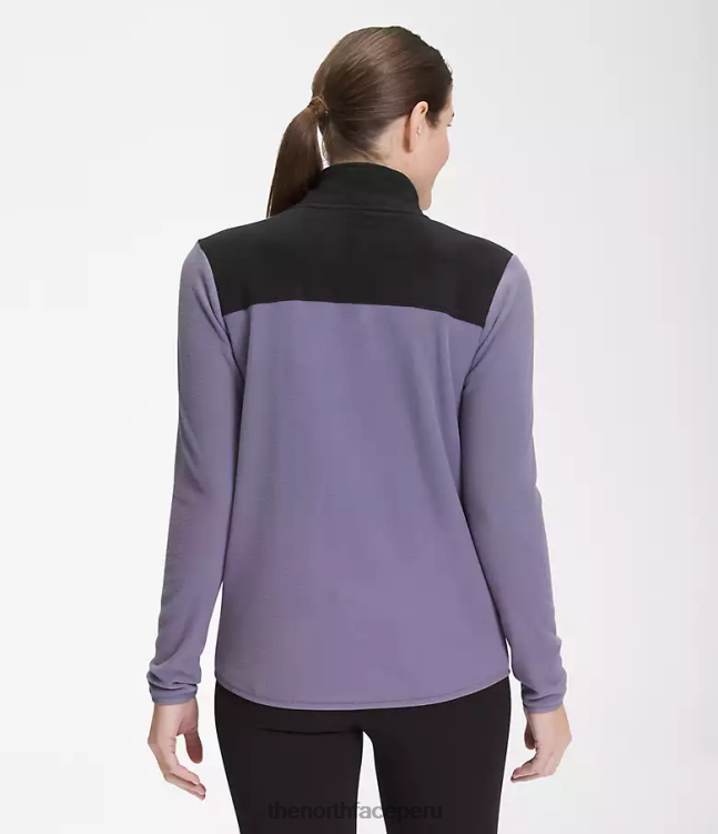 The North Face chaqueta tka glacier con cremallera completa mujer ropa 00TVT621 tnf negro/pizarra lunar