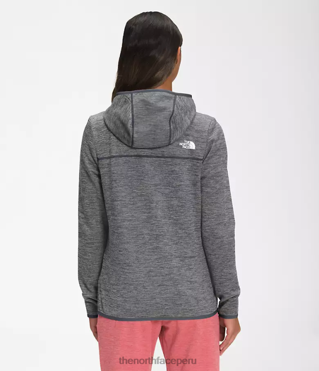 The North Face sudadera con capucha de canyonlands mujer ropa 00TVT742 tnf gris medio jaspeado