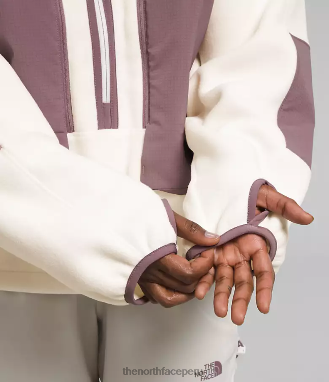 The North Face trailwear fantasía ridge flash -zip mujer ropa 00TVT54 blanco gardenia/gris leonado