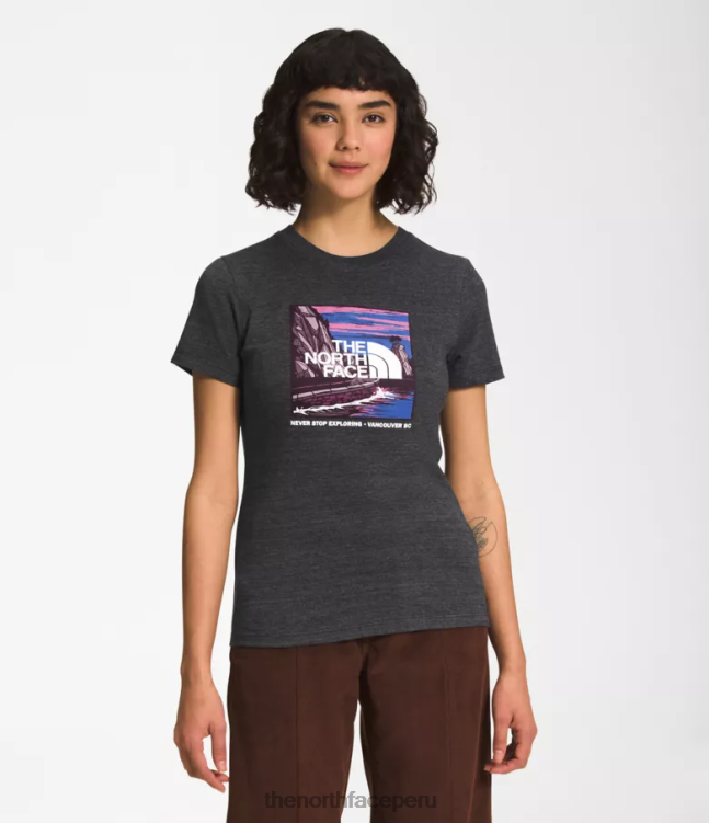 The North Face Camiseta triblend de manga corta City Landmark mujer ropa 00TVT1022 tnf/vancouver