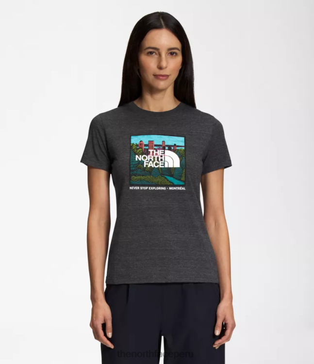 The North Face Camiseta triblend de manga corta City Landmark mujer ropa 00TVT1023 tnf/montreal