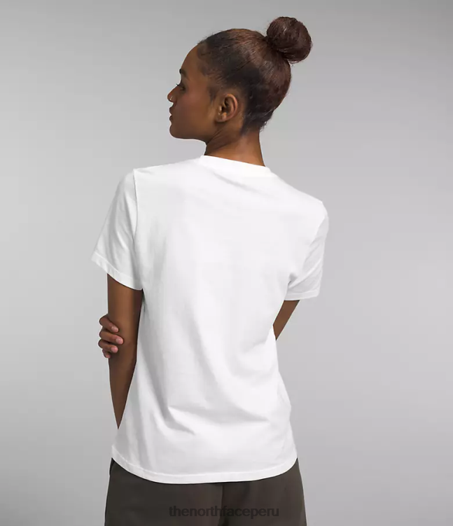 The North Face camiseta urbana de manga corta mujer ropa 00TVT1292 tnf blanco/montreal