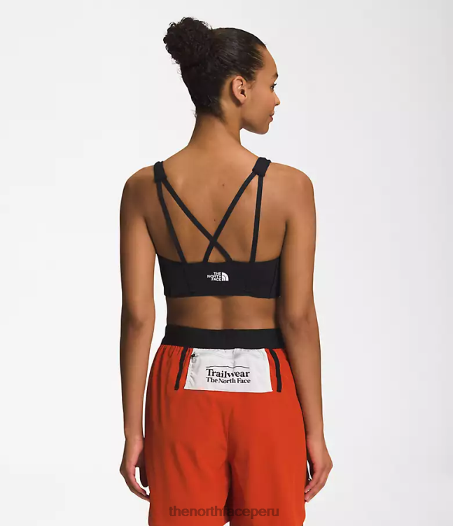 The North Face sujetador con brillo del valle mujer ropa 00TVT1232 negro