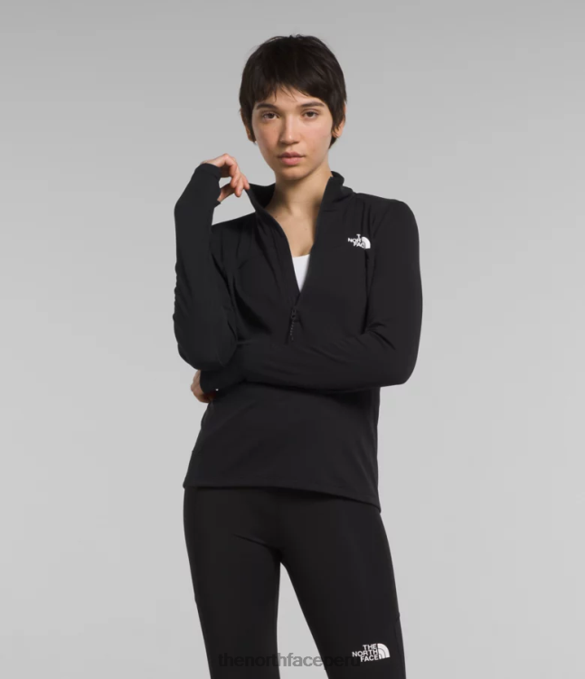 The North Face amanecer-zip mujer ropa 00TVT1182 negro