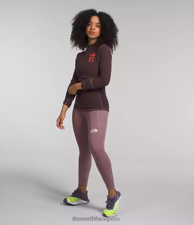 The North Face trailwear ursa major manga larga mujer ropa 00TVT1147 marrón carbón