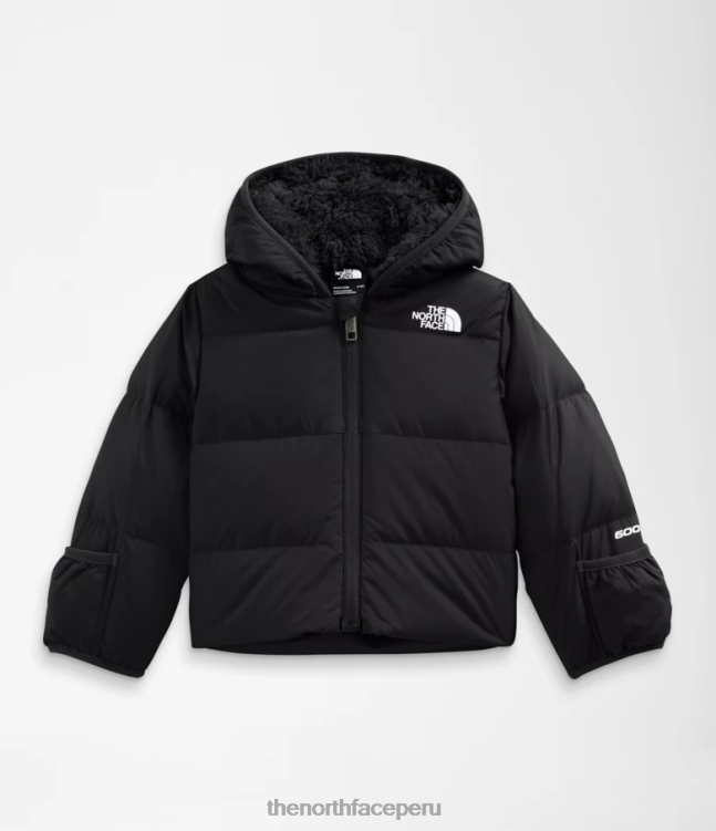 The North Face chaqueta con capucha North Down bebé ropa 00TVT764 negro