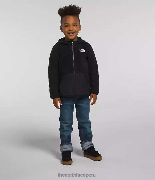 The North Face Forrest sudadera con capucha y cierre completo niños ropa 00TVT464 negro