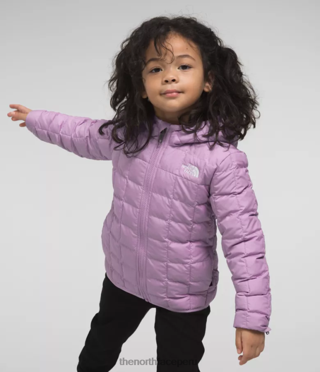 The North Face chamarra reversible con capucha y termobola niños ropa 00TVT1240 lupino