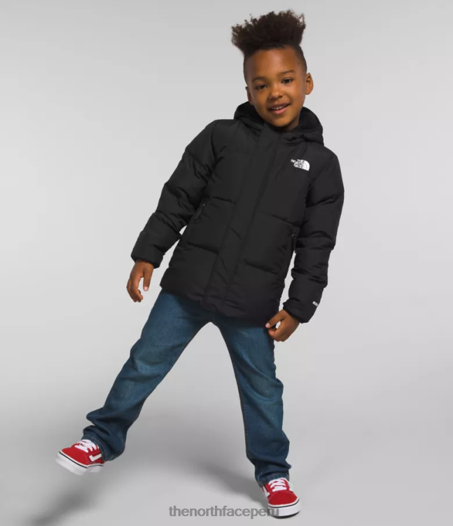 The North Face chaqueta con capucha North Down niños ropa 00TVT863 negro