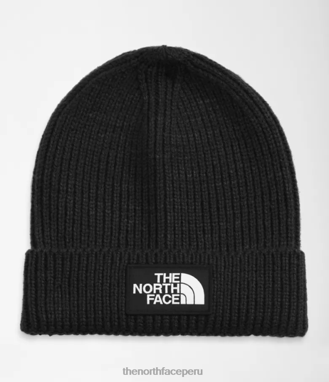 The North Face gorro con puños y logo de tnf niños accesorio 00TVT75 negro
