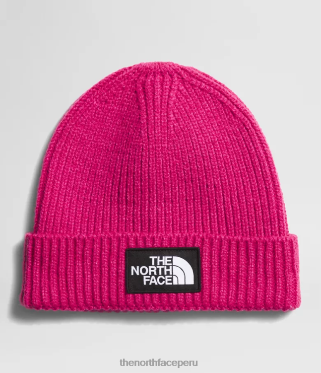 The North Face gorro con puños y logo de tnf niños accesorio 00TVT762 señor. rosa