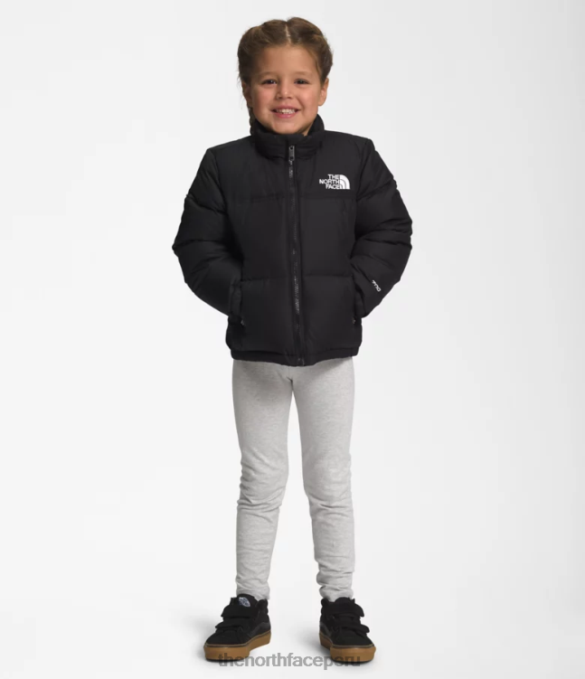 The North Face chaqueta retro nuptse 1996 niños ropa 00TVT529 negro