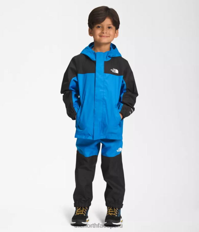 The North Face chaqueta de lluvia anora niños ropa 00TVT87 azul súper sónico