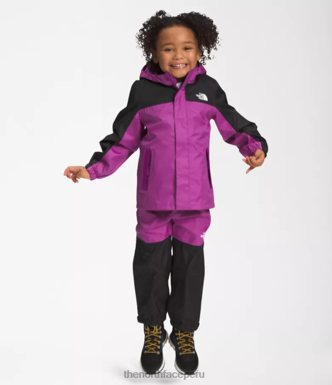 The North Face chaqueta de lluvia anora niños ropa 00TVT88 flor de cactus púrpura