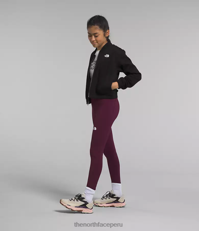 The North Face acogedora chaqueta de polar de ensueño con cremallera completa niños ropa 00TVT985 tnf brezo negro