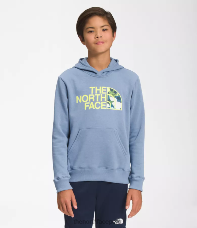 The North Face sudadera con capucha de lana de campamento niños ropa 00TVT1104 azul popular